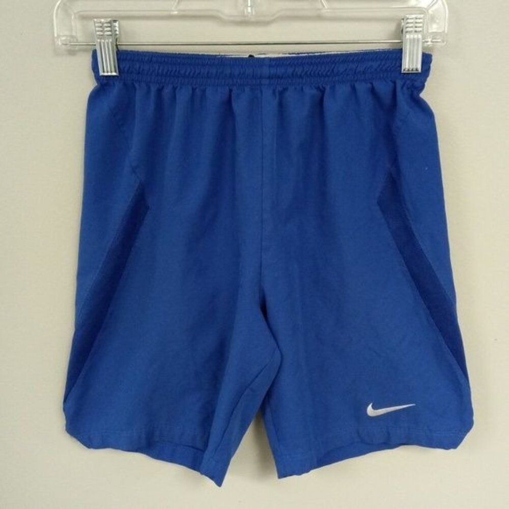 Nike Youth Blue Dri-Fit Athletic Shorts, Large